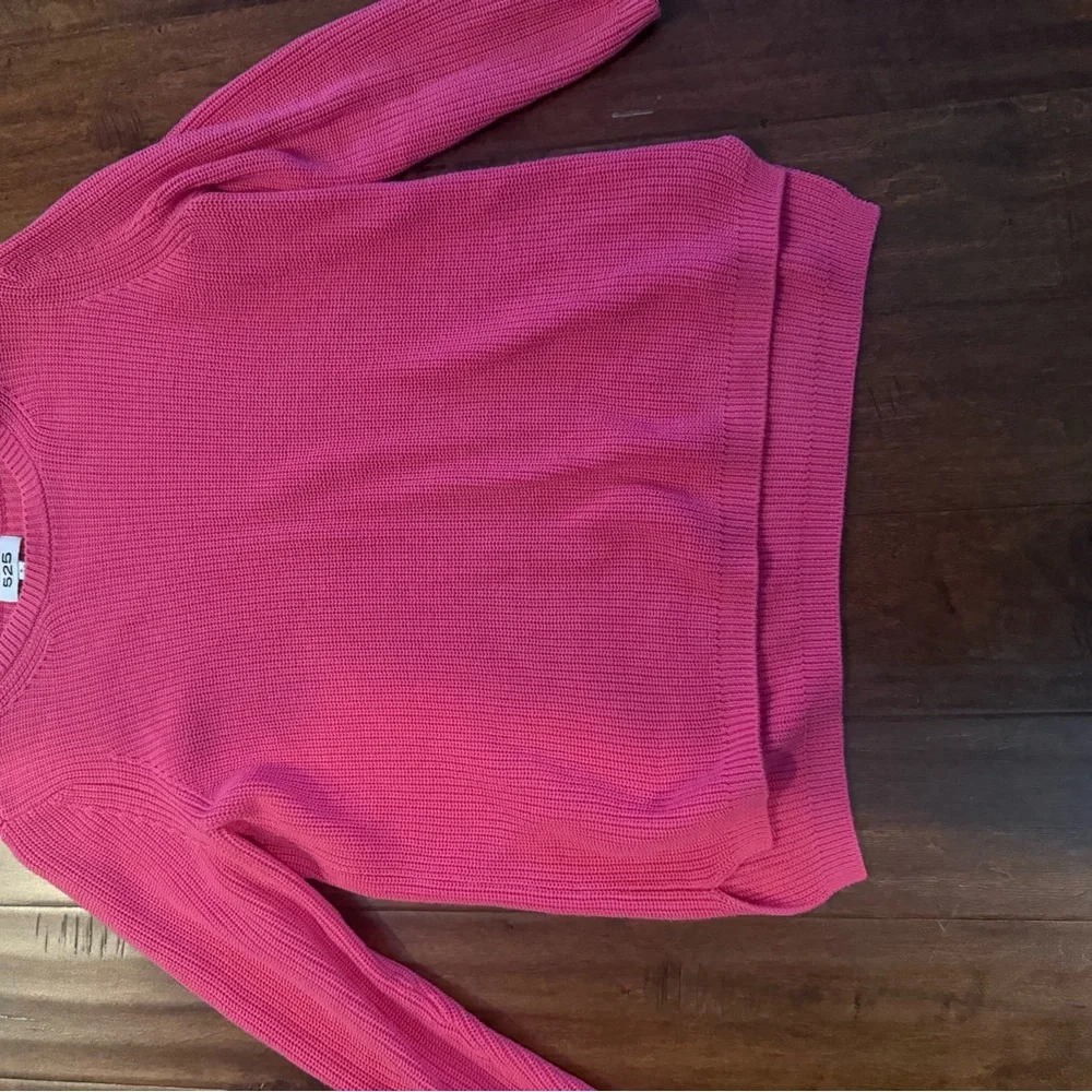 525 America Pink Knit Sweater